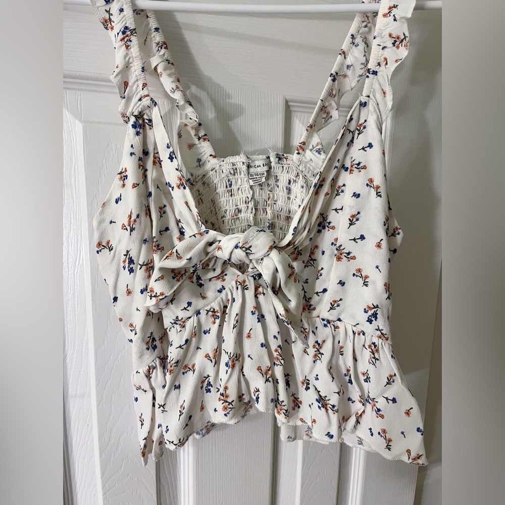 American Eagle floral cottagecore top